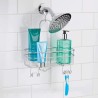 Inter Design polica za tuš kabinu, srebrna,27.94x11.43x37.74 | Outlet BGD