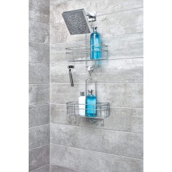 Inter Design polica za tuš kabinu, srebrna,27.94x11.43x37.74 | Outlet BGD