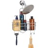 Inter Design polica za tuš kabinu, srebrna,27.94x11.43x37.74 | Outlet BGD