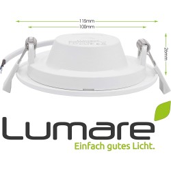 Lumare LED Ugradni Spot 6W IP44 Ultra Tanki Toplo Belo | Outlet BGD