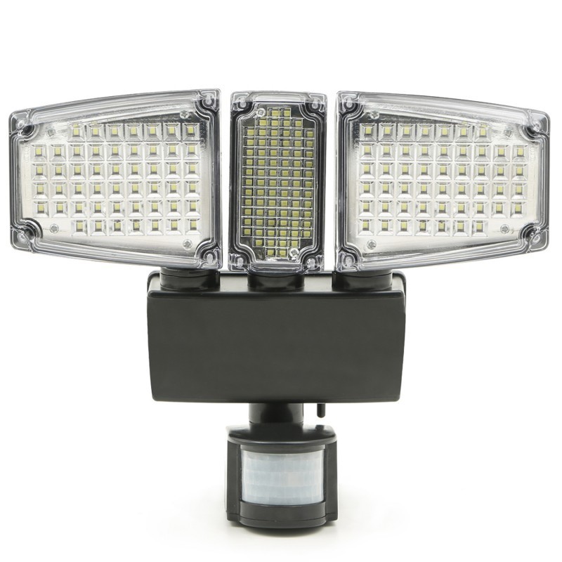 Solarni Reflektor sa 3 Glave i 178 LED sa Detektorom Pokreta | Outlet BGD
