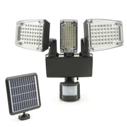 Solarni Reflektor sa 3 Glave i 178 LED sa Detektorom Pokreta | Outlet BGD