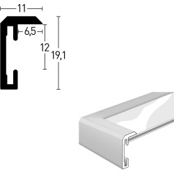 Deha Boston ram za slike A1 59,4x84,1 cm crni | Aluminijumski ram