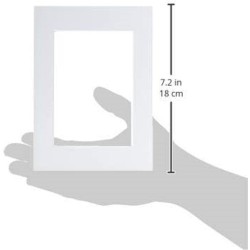 WalterDesign beli paspartu 13x18 za slike 9x13 kosi rez bez kiseline_3