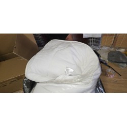 Beli antialergijski naddušek 180x200 sa elastičnim trakama i pamučnom oblogom_3
