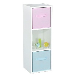Set od 2 Compo police 3x1 kocka, pribl. 93x30x32cm, bela | Outlet BGD