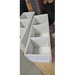 Set od 2 Compo police 3x1 kocka, pribl. 93x30x32cm, bela | Outlet BGD