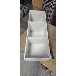 Set od 2 Compo police 3x1 kocka, pribl. 93x30x32cm, bela | Outlet BGD