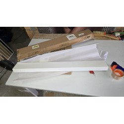 IBUYKE polica, MDF, bela, 90x 10 x 4.5 cm | Outlet BGD