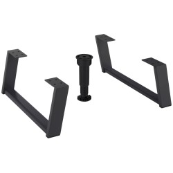 Mausbacher set nogica, aluminijum, antracit, 4x15x39 cm | Outlet BGD