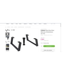 Mausbacher set nogica, aluminijum, antracit, 4x15x39 cm | Outlet BGD