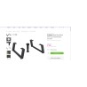 Mausbacher set nogica, aluminijum, antracit, 4x15x39 cm | Outlet BGD