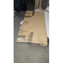 Leane M004 sklopivi trpezarijski sto u beton/beloj boji sa dve bočne ekstenzije za male prostore