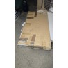 Leane M004 sklopivi trpezarijski sto u beton/beloj boji sa dve bočne ekstenzije za male prostore