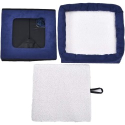 Amazon Basics sklopiva kućica za mačke, plava, 38.1x43.2x38.1cm | Outlet BGD