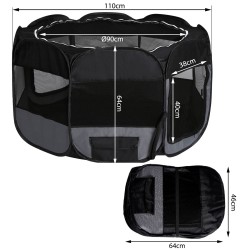 Dibea platnena ogradica za štence, Oxofrd tkanina, 110x64cm | Outlet BGD