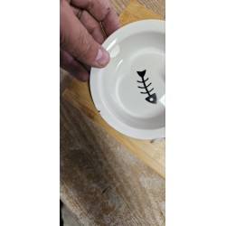 Relaxdays 3 činije sa postoljem, bambus/keramika, 44.5x5.5x14 | Outlet BGD