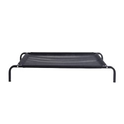 Dibea izdignuta ležaljka za pse, crna, 75 x 47 x 15 cm | Outlet BGD