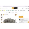 Ferplast Sofa 8 rezervni jastuk, siva, pamuk, pribl.74x52 cm | Outlet BGD
