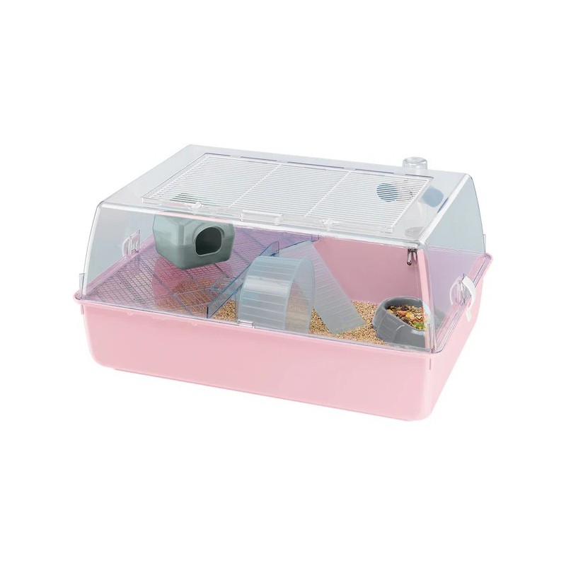 Ferplast Mini Duna Hamster kavez, plastika, 55x39x27cm, roze | Outlet BGD