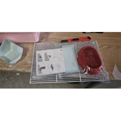Ferplast Mini Duna Hamster kavez, plastika, 55x39x27cm, roze | Outlet BGD