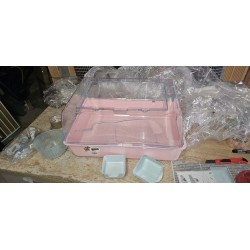 Ferplast Mini Duna Hamster kavez, plastika, 55x39x27cm, roze | Outlet BGD