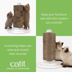 Catit Senses 2.0 kartonski stub za grebanje, 43x37.5 cm | Outlet BGD