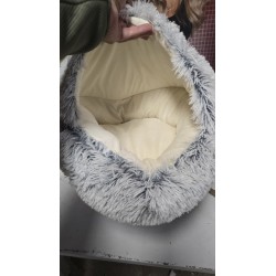 Ušuškana pećina za mačke, siva, 50 cm, periva | Outlet BGD