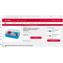 Ferplast Mini Duna Hamster kavez, plastika, 55x39x27cm, bela | Outlet BGD