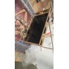 DKD Home Decor Crystal zlatni bočni stočić od metala i stakla sa tropskim dizajnom lista