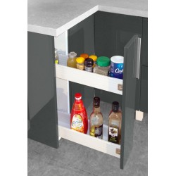 Berlioz Creations kuhinjski ormarić za začine, siva sjaj | Outlet BGD