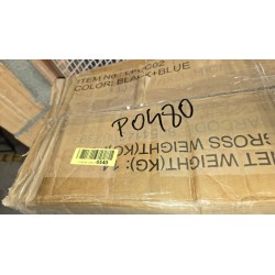 Bakaji stolica u gejmerskom stilu sa naslonom za noge, plava | Outlet BGD