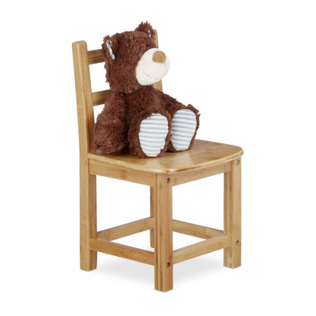 Relaxdays RUSTICO Dečija Stolica – Bambus, 50x28.5x28cm | Outlet BGD
