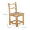 Relaxdays RUSTICO Dečija Stolica – Bambus, 50x28.5x28cm | Outlet BGD