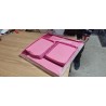Relaxdays dečiji set za sedenje, MDF, poliester, pena, pink | Outlet BGD