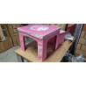 Relaxdays dečiji set za sedenje, MDF, poliester, pena, pink | Outlet BGD