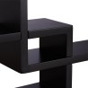 Relaxdays kockaste zidne police, MDF, crna, 48x70.5x10 cm | Outlet BGD