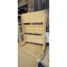 Relaxdays sklopiva bambus polica sa tri nivoa 95x69.5x30 cm za kupatilo, dnevnu sobu i balkon
