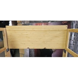 Relaxdays sklopiva bambus polica sa tri nivoa 95x69.5x30 cm za kupatilo, dnevnu sobu i balkon