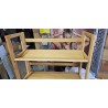 Relaxdays sklopiva bambus polica sa tri nivoa 95x69.5x30 cm za kupatilo, dnevnu sobu i balkon