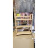 Relaxdays sklopiva bambus polica sa tri nivoa 95x69.5x30 cm za kupatilo, dnevnu sobu i balkon