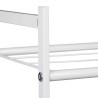 Relaxdays metalna polica za cipele, 2 nivoa, bela, 33.5x69.5x26cm | Outlet BGD