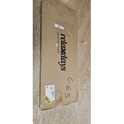 Relaxdays metalna polica za cipele, 2 nivoa, bela, 33.5x69.5x26cm | Outlet BGD