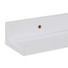 Relaxdays jednostavna zidna polica, MDF, bela, 5x48x8cm | Outlet BGD