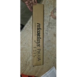Relaxdays jednostavna zidna polica, MDF, bela, 5x48x8cm | Outlet BGD