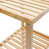 Samostojeća Relaxdays polica od prirodnog bambusa sa 4 nivoa za kupatilo, kuhinju i dnevnu sobu