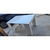 Beli trpezarijski sto sa ekstenzijama do 144 cm, B klasa sa sitnim oštećenjima prikazanim na slikama uživo