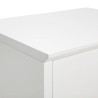 Noćni stočić Mitrana, bela, MDF/hrast, 40x62, 5x30 cm | Outlet BGD