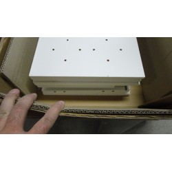 Noćni stočić Mitrana, bela, MDF/hrast, 40x62, 5x30 cm | Outlet BGD