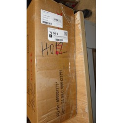 Noćni stočić Mitrana, bela, MDF/hrast, 40x62, 5x30 cm | Outlet BGD